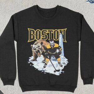 Boston Bruins Est 1924 Ice Hockey Sweatshirt Sweater Retro Boston Bruins Shirt